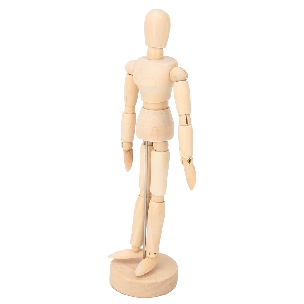 Wooden Action Figure, Movable Limbs Man Model, For Photography Props