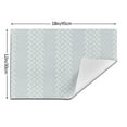thumbnail image 3 of LNWH Grey Texture Abstract Pattern Placemats, 4 PCS Heat Resistant Washable PVC Table Mats, 18"x12", 3 of 6
