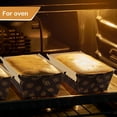 Baking Paper Mini Loaf Pans 15 Pack Disposable, 6X2.5 In 13 Oz Food