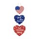thumbnail image 2 of Patriotic Wooden Heart-Shaped Ornament For USA Independence Day Door Decoration Holiday Decor Wooden Sign, 2 of 6