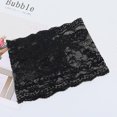 thumbnail image 3 of Calentadores de piernas de encaje para mujer, bandas elásticas antideslizantes y antifricción para los muslos con bolsillo para teléfono móvil, negro, L, 3 of 4