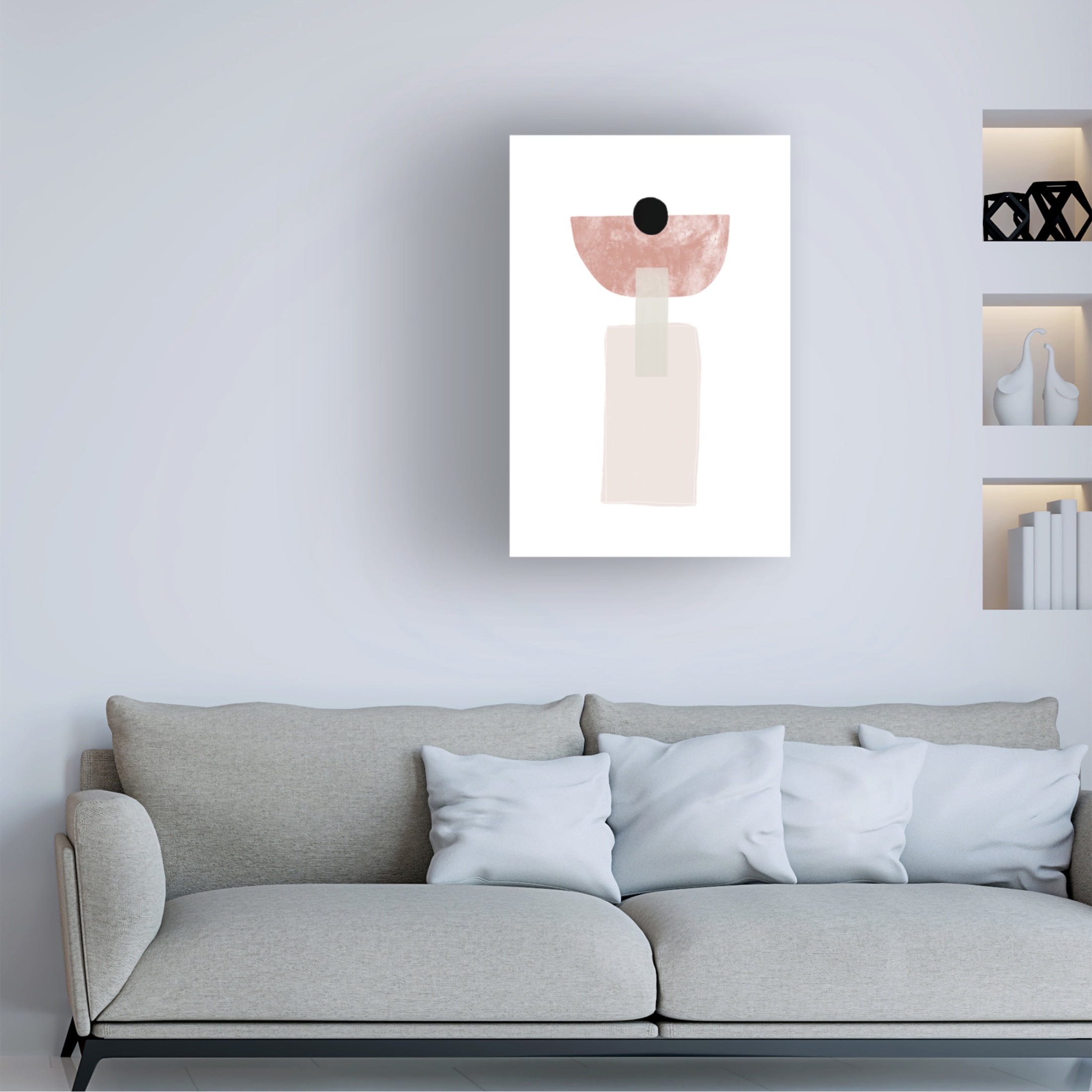 Trademark Fine Art uplusmestudio Abstract Composition No 2 Canvas Wall Art