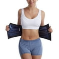 thumbnail image 4 of Grofry Waist Trimmer Adjustable Heat-trapping Wide Application Sweat Tummy Workout Belt Stomach Wraps for Women Bodybuilding Black Silver L, 4 of 8