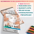 thumbnail image 3 of TPLHOUSE Beauty of Boho Coloring Book Spiral Bound for Women Adults, A5 Wooden Cover, 30 Amazing Bohomian Woman Coloring Pages for Stress Relief and Relaxation, 3 of 6