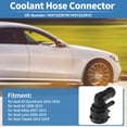 thumbnail image 2 of Conector de manguera de refrigerante del motor Unique Bargains para Audi A3 Sportback 2016-2018, conector de manguera de refrigerante del radiador de plástico No.1K0122291R negro 1 pcs, 2 of 7