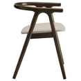 thumbnail image 5 of Side Dining Chair, White, Faux Leather, Wood, Bar Pub Cafe Bistro Dining Kitchen Hospitality Restaurant, Modern Contemporary, HB37944, 5 of 9