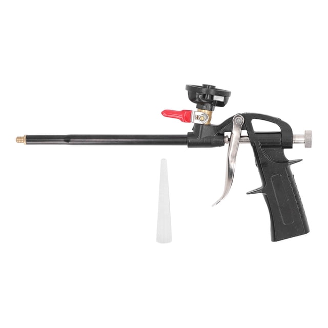 Pistola pulverizadora de espuma de 12,4 pulgadas, boquilla larga, pistola espumadora, aplicador dispensador de sellador para calafatear, rellenar y sellar.