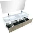 thumbnail image 5 of Lexora Home Scopi 60" Double Acrylic Top Bathroom Vanity with Faucet and Mirror, 5 of 12