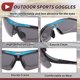thumbnail image 5 of Ofertas únicas 1 juego de gafas de montar para motocicleta PC PC gafas de sol para deportes al aire libre para motocross, bicicleta de tierra ATV lente gris oscuro marco azul negro, 5 of 7