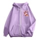 thumbnail image 4 of WILLBEST Sudadera Deportiva para Mujer Ladies' Christmas Printed Zipper Long Sleeved Pocket Adjuststring Casual Hooded Sweatshirt 2274 XXX-Grande, 4 of 8