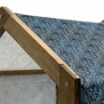 thumbnail image 4 of Victorian Pet House, Ornamental Renaissance Flourish with Venetian Design in Blue Shades, Outdoor & Indoor Portable Dog Kennel with Pillow and Cover, 5 Sizes, Dark Blue and Pale Blue, by Ambesonne, 4 of 4