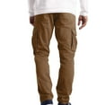 thumbnail image 6 of Cargo Work Pants for Men Casual Relaxed Outdoor Military Long Trousers with Big Pockets Khaki 2XL, 6 of 7
