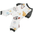 thumbnail image 2 of Pet Dog Clothing Puppy Jumpsuit Knit Pajamas Polyester Cute Spaceship Pattern Soft for Spring AutumnS, 2 of 16