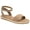 Taupe MC, variant on Womens Peggyy Faux Suede Flat Ankle Strap
