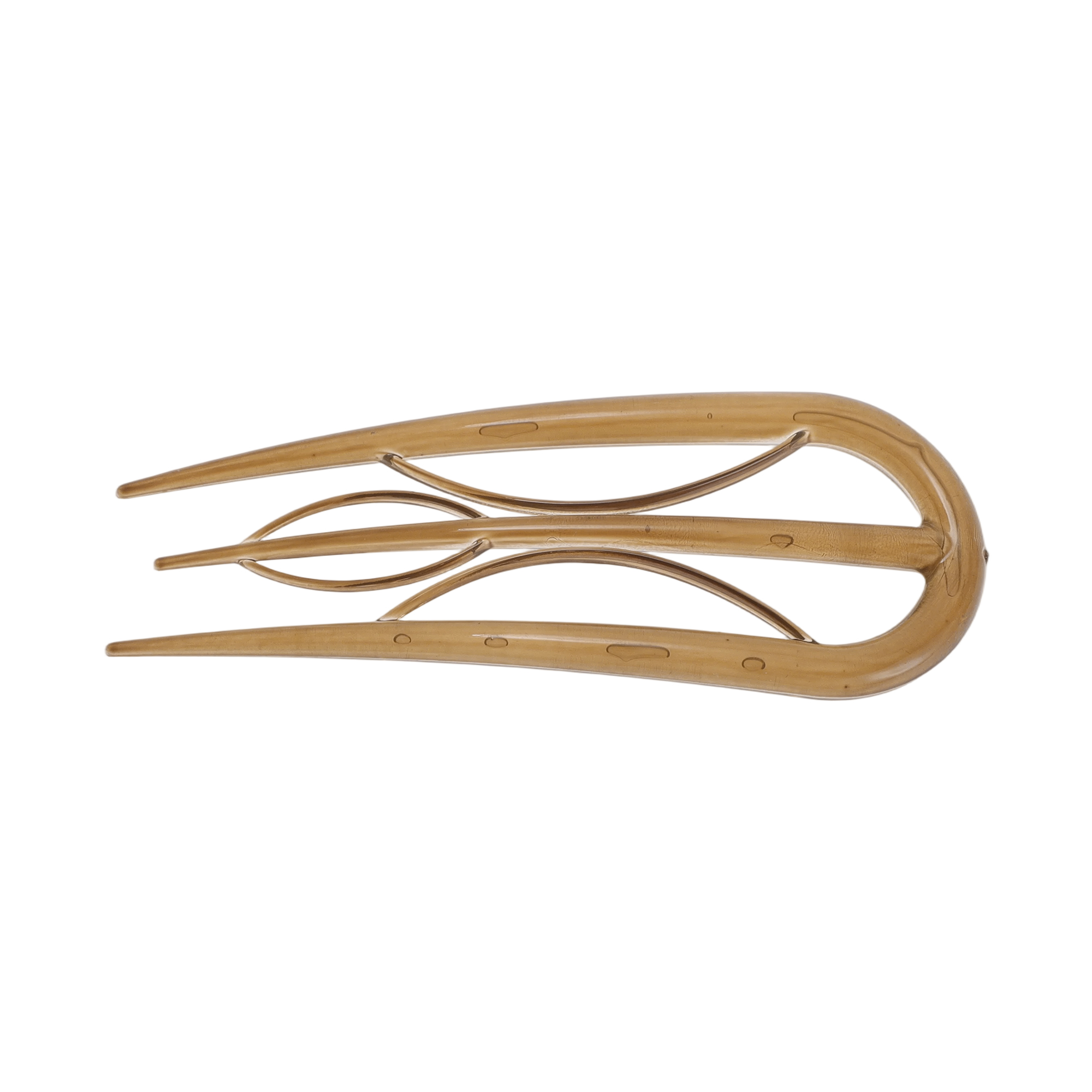 Unique Bargains U-shaped Hair Pin 3.94"x1.50" 1 Pc Brown