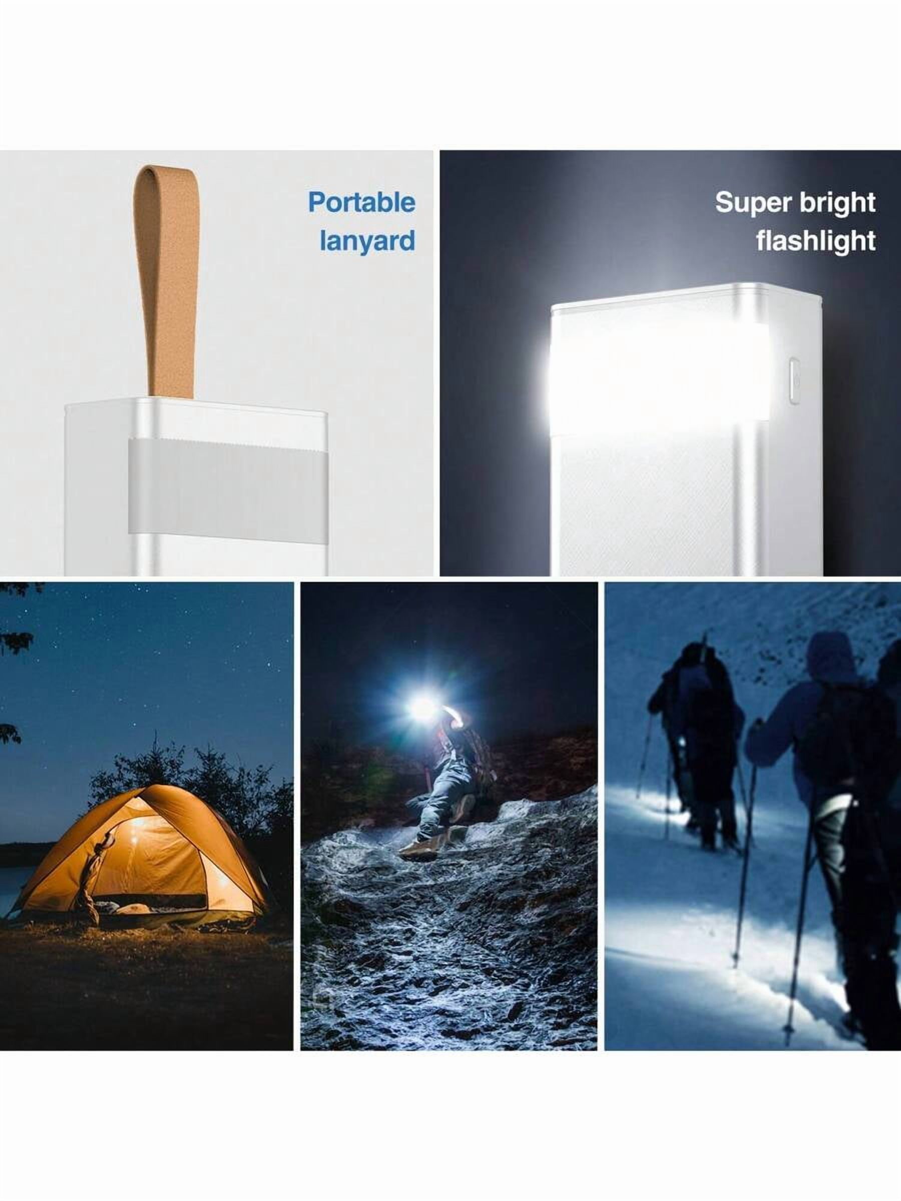 50000mAh Power Bank 22.5W Fast Charging, USB-C Portable Charger with LED Display & Flashlight, 3 Outputs 2 Inputs External Battery Pack for iPhone iPad Android, Travel Outdoor Gift