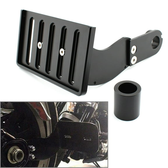 NS Motorcycle Side Mount License Plate Holder Bracket Relocator Bracket for Fat Boy Breakout Dyna for 2018 2019 2020 2021 2022 2023