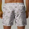 thumbnail image 4 of Pantalones Cortos Casuales de Baño con Impresión de Hojas Hawaianas para Hombres 100% Poliéster, Pantalones de Playa de Secado Rápido, Upf 50 + con Forro de Malla para Nadar, 4 of 5