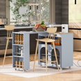 Rolling Kitchen Island with Extended Table Kitchen Island on Wheels
