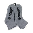 thumbnail image 2 of adidas Men's Originals Quarter Ankle Socks, 6 Pairs, (Shoe Size 6-12) (Grey Heather/Black), 2 of 3
