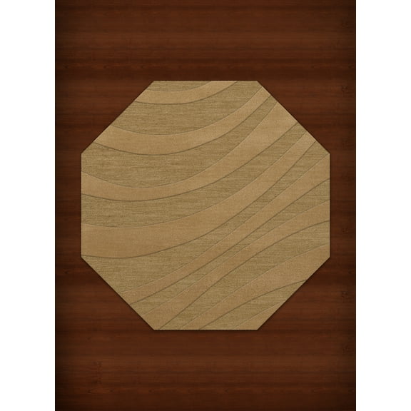 Dalyn Dover Area Rug DV12 Dv12 Wheat Waves Swirls 6' x 6' Octagon