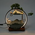 thumbnail image 3 of Lucky Flowing Water Ceramics Feng Shui Ornaments Tabletop Waterfall Fountain Indoor Water Fountain with Mist, 3 of 16