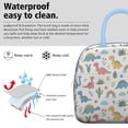 thumbnail image 3 of Womens White Dinosaurs Rainbows Plants Pattern Lunch Box for Work,Insulated Lunch Bag for Women,Loncheras Para Mujer,Leakproof Adult Lunch Bag for Work,Beach,Travel,Picnic,Camping, 3 of 7