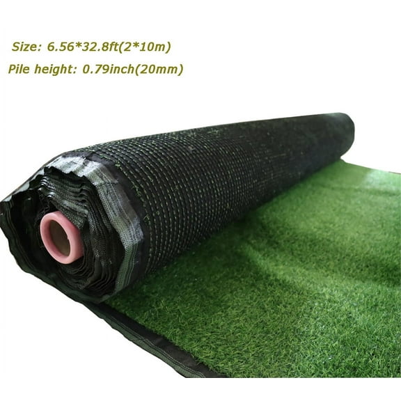 TECHTONGDA Artificial Grass Turf Lawn Artificial Grass Rug Indoor Outdoor Garden Lawn for Landscape Patio Synthetic Turf Mat Grass 2X10m Height 2cm/0.78in