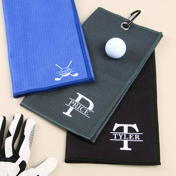 ARLUCKAT Custom Golf Towel Printing Options Multicolors Highly Water-Absorbent