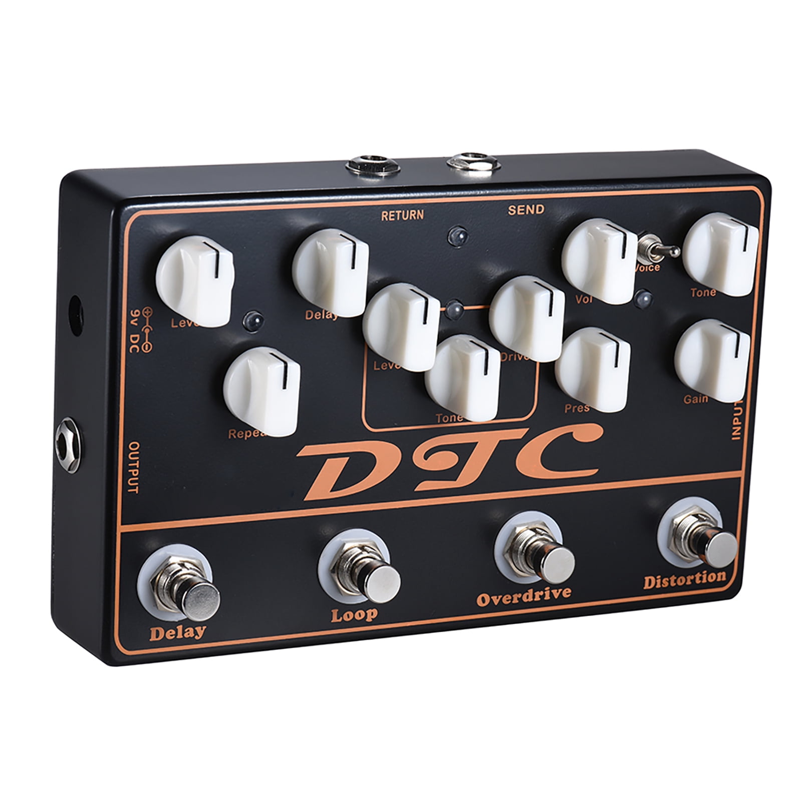 distortion effect pedal Pedal MOSKYAudio DTC 4-in-1 Electric Guitar Effects Pedal Distortion + Overdrive + Loop + Delay