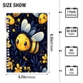 thumbnail image 3 of WOBOGO Cute Cartoon Bumble Bee Pattern Notebook College Horizontal Grid Paper Ink Spill Resistant Water Resistant Cover 8.3x5.7x0.4in, 3 of 8