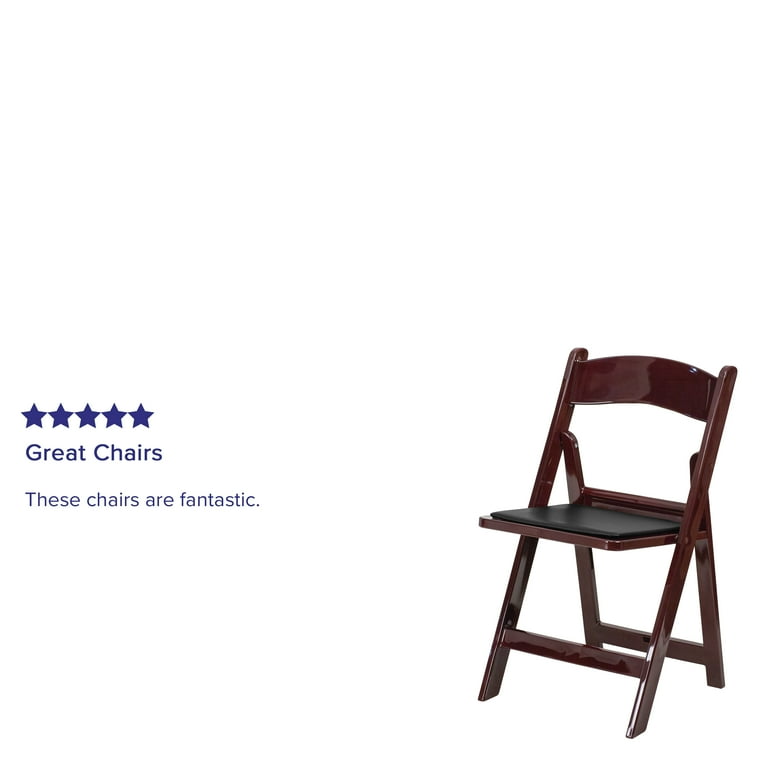 Mahogany resin online folding chairs