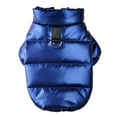 thumbnail image 2 of Walbest Cold Weather Dog Warm Vest Jacket Coat,Pet Winter Leather Clothes for Small Medium Large Dogs(XS, Blue), 2 of 7
