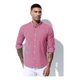 thumbnail image 2 of Camisa Larga A Cuadros Para Hombre De Negocios Y Casual, 2 of 7