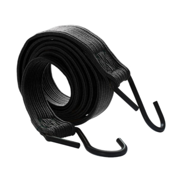 Cuerda elástica para bicicleta, correa para equipaje de motocicleta, correa elástica portátil multifuncional, cuerda para equipaje para ciclismo al negro