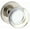 Polished Nickel (Lifetime), variant on Baldwin Reserve Contemporary Crystal Knob - Round Rose, Full Dummy, Satin Nickel