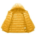 thumbnail image 4 of Toddler Puffer Jacket Toddler Fall Jacket Kids Boy Girl Winter Hooded Puffer Jackets Coats Light Weight Padded Outerwear Yellow 5-6 Years, 4 of 4