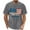 A30 Gray, variant on Patriotic 4th of July T Shirt for Men USA Map God Bless America Graphic Tee Short Sleeve Crewneck Vintage Distressed Retro Independence Day Celebration Shirts