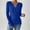 1Blue, variant on Knitted Stripe Sweater for Womens Henley Neck Tees Button Down Long Sleeve Shirts Slim Fitted Pull Over Sweater Blouses Plain Classic Outfits