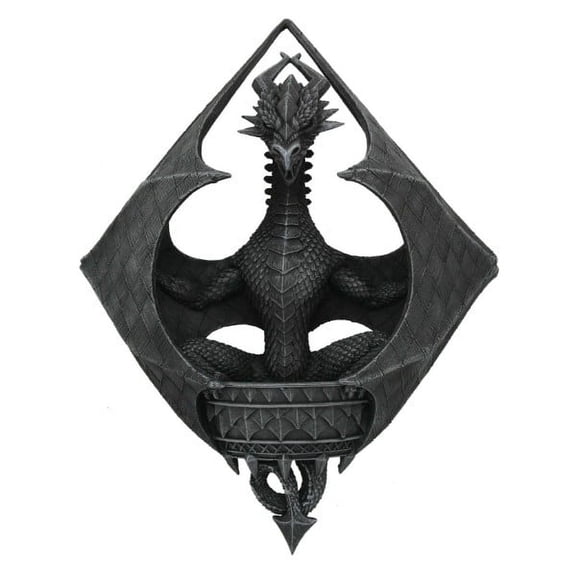 Pacific Giftware PT Winged Dragon Poker Diamond Wall Mount Decorative Resin Figurine