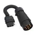 thumbnail image 4 of Trailer Conversion Plug, Trailer Adapter Plug Widely Used 7 Pin To 4 Pin Brass ABS Housing For RV, 4 of 8