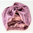 thumbnail image 3 of Zumma Satin Turban Headwrap, Dusty Rose Pink, 3 of 9