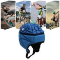 thumbnail image 3 of Football Helmet, Equipped with Adjustable Rope, EVA Shockproof Football Headgear for ChildrenTeenagers, 3 of 7