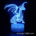 thumbnail image 1 of Dinosaur Toys For Boys, Dinosaur 3d Illusion Night Light With 3 Pattern Dynamic Colors Changing Toys For Boys Girls zhangyuxiang LED, 1 of 2