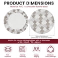 thumbnail image 5 of Tcwhniev Indoor Outdoor Round Fitted Vinyl Tablecloth for 36-44" Tables with Elastic Edge, Waterproof Elastic PVC Table Cover with Flannel Backing, 5 of 7