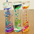 thumbnail image 2 of Double Colors Oil Hourglass Liquid Timer Floating Motion Bubbles Sand Watch Timer Flip Over Tracking Kids Living Room Desk Decor, 2 of 4