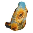 thumbnail image 2 of Wukai Sunflower Field Art Full Set Car Seat Covers with Soft Padding Universal Auto Front Seats Protector and Cushion Mat, 2 of 5
