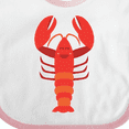 thumbnail image 4 of Inktastic Lobster Cute Ocean Creature Boys or Girls Baby Bib, 4 of 4