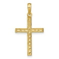 thumbnail image 6 of 14k Yellow Gold Reversible Cross Charm Pendant, 6 of 7