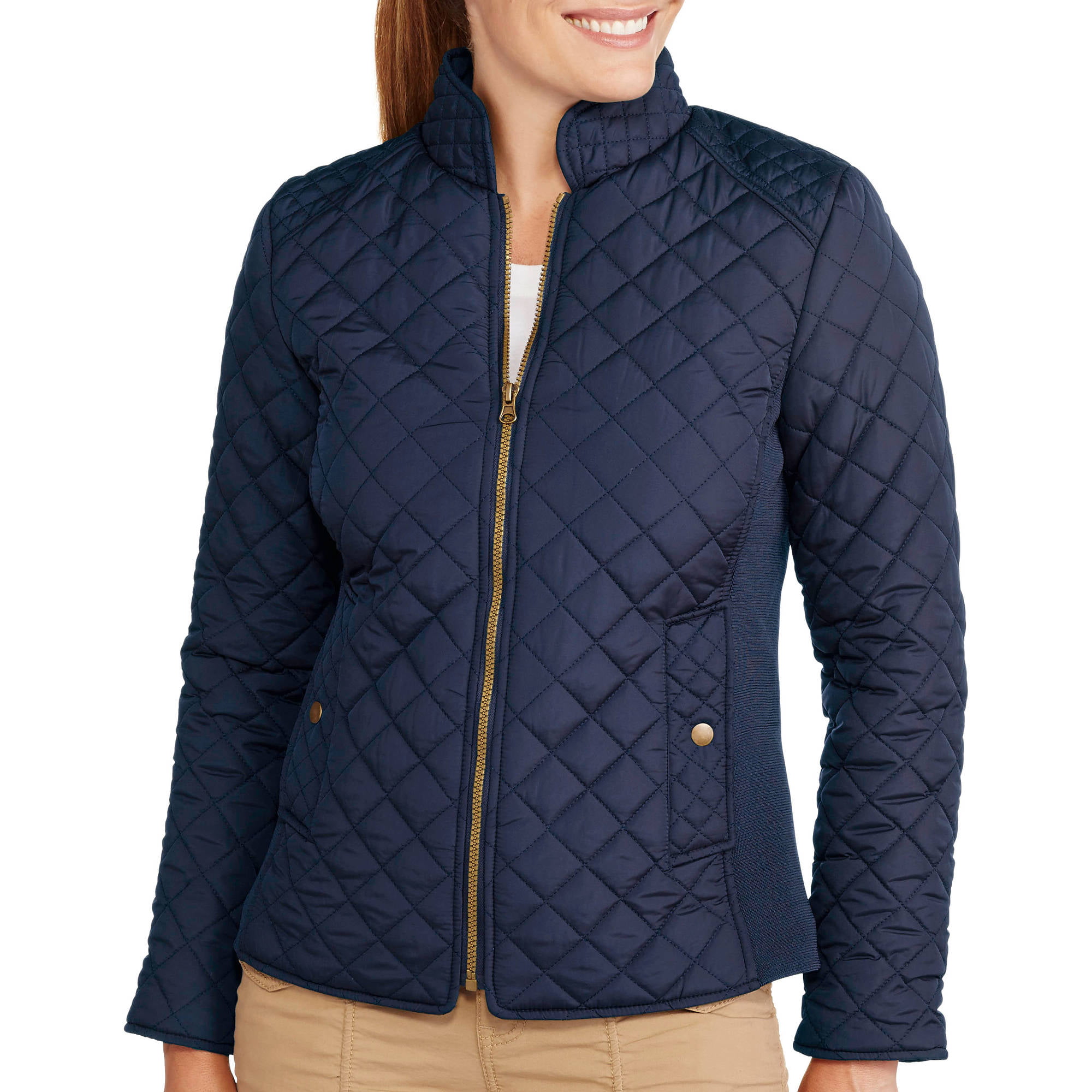 Womens Quilted Jacket - Coat Nj